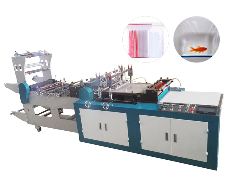 High speed self sealing bag making machine